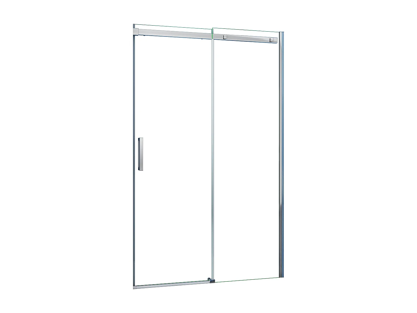 AICA Mampara de Ducha Frontal Corredera,Perfil Cromado,Vidrio Antical 8mm (960-1000)x1950mm