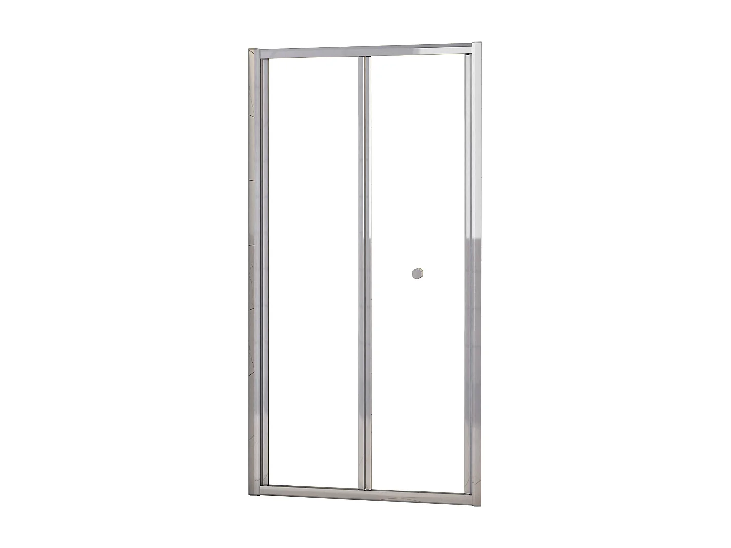 AICA Mampara de Ducha Frontal Plegable Perfil Cromado Vidrio Templado 5mm (760-800)x1850mm