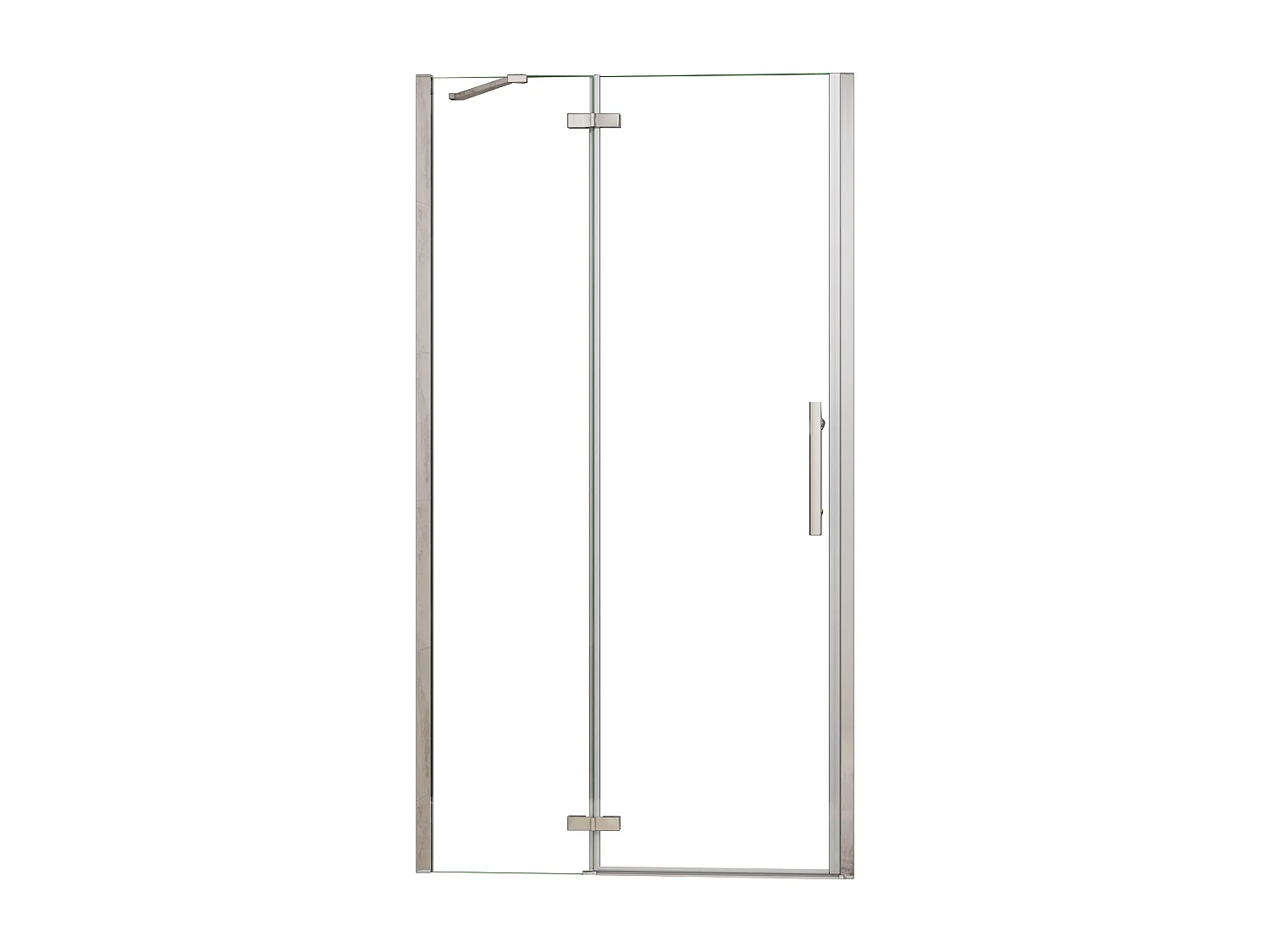 AICA Mampara de Ducha Frontal Abatible Perfil Cromado Vidrio Antical 6mm (990-1020)x1900mm