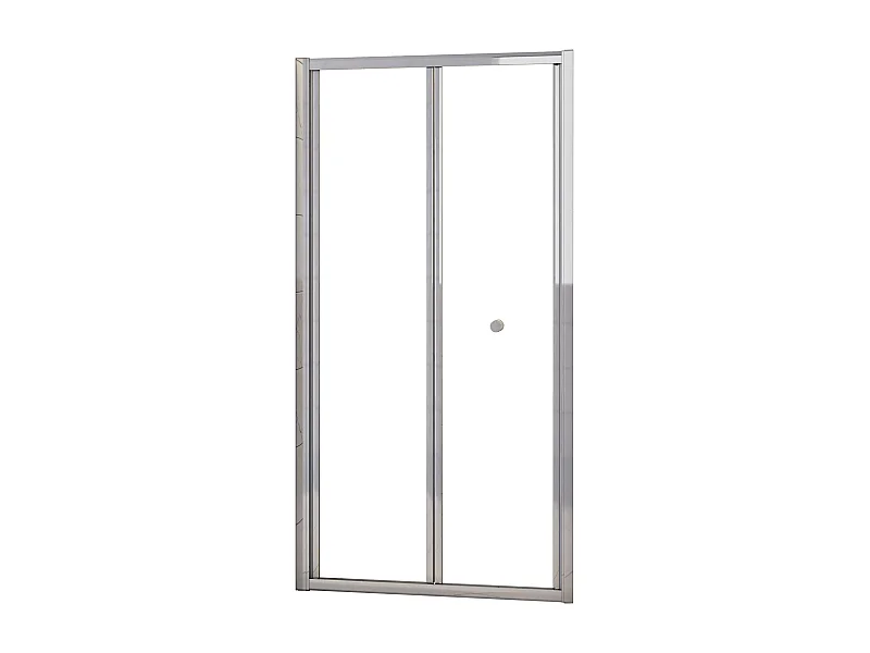 Porta de duche de fole Perfil cromado Vidro temperado 5mm (960-1000)x1850mm-AICA