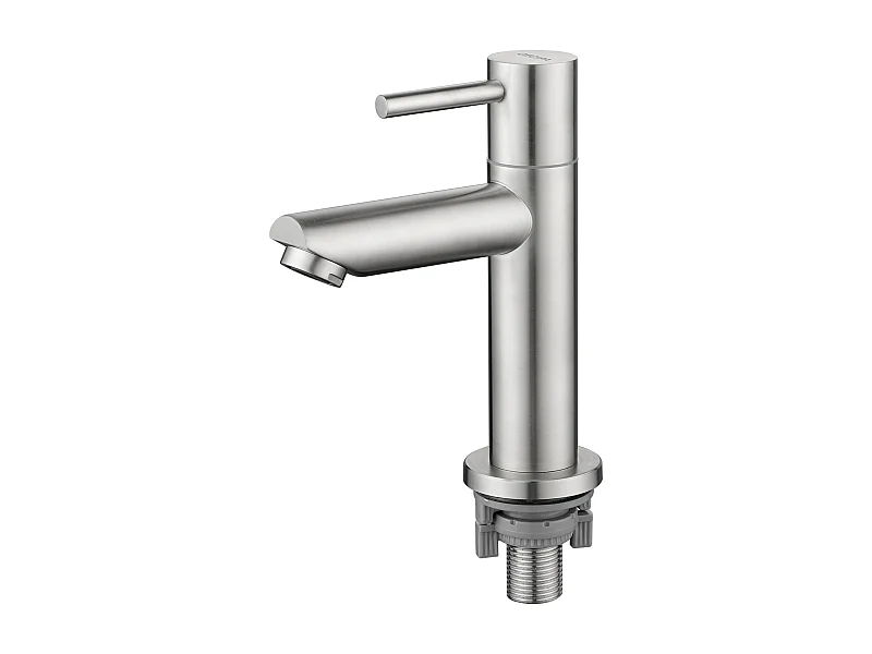 Cecipa max Wastafelkraan Geborsteld Koudwater Badkamerkraan 93,4 mm Alleen koudwaterkraan, EU-model