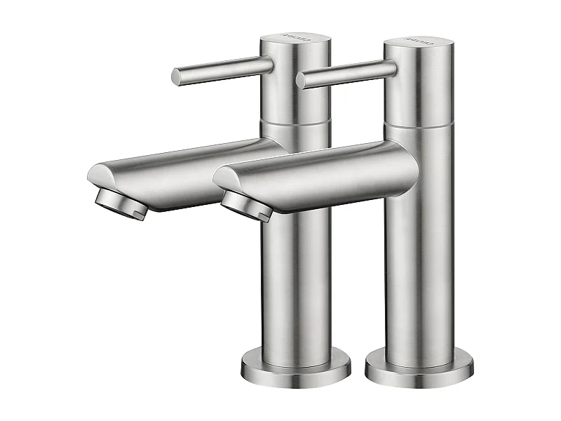 Cecipa max 2PCS wastafelkraan geborsteld koude kraan, koudwaterkraan, met vervangbare beluchter, EU-model