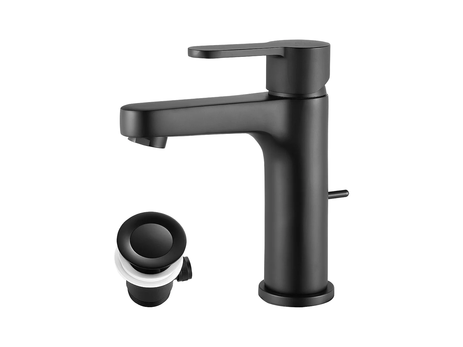 Cecipa max Mitigeur de lavabo Robinet salle de bain à tirette mitigeur lavabo vasque noir,EU Modèle