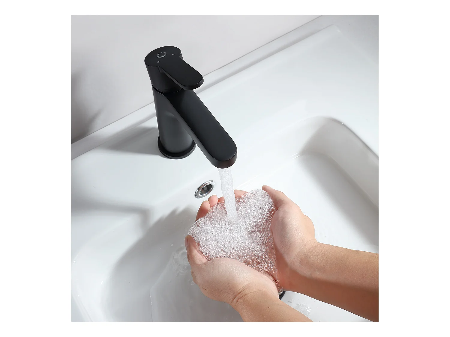 Cecipa max Mitigeur de lavabo Robinet salle de bain à tirette mitigeur lavabo vasque noir,EU Modèle