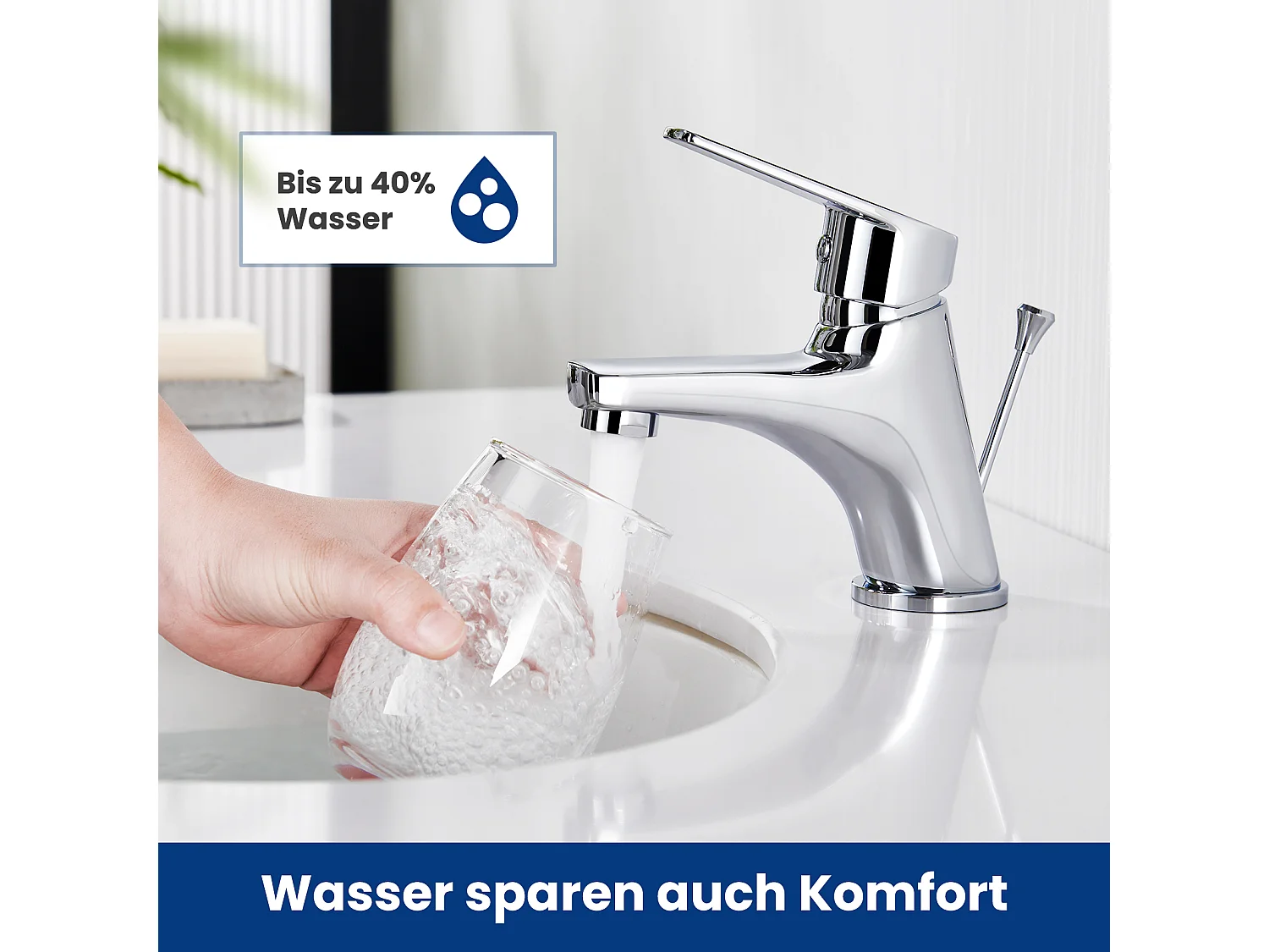 Cecipa max Grifo de Baño con Tirador, Grifo Mezclador para Lavabo con Juego de Desagüe, Grifo para Lavabo con Caño Altura 57mm, Modelo UE