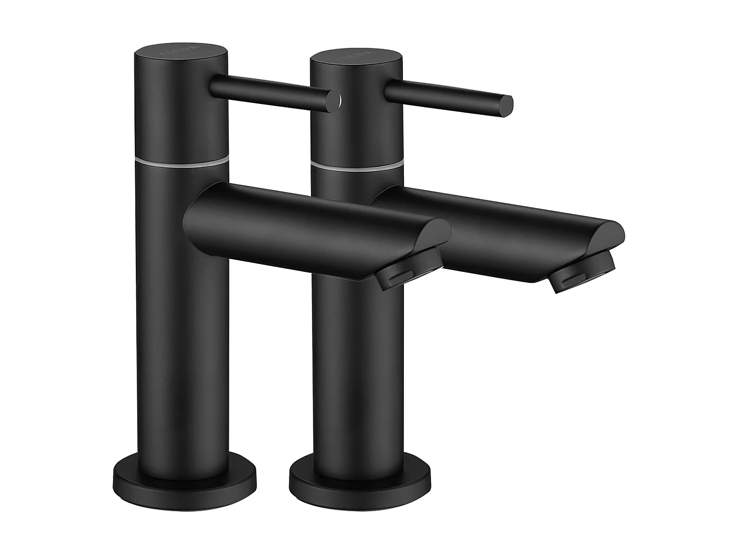 2PCS Cecipa max Grifo para lavabo de mano Grifo para lavabo negro, grifo de agua fría, con aireador reemplazable, altura del caño 93,4 mm, modelo UE
