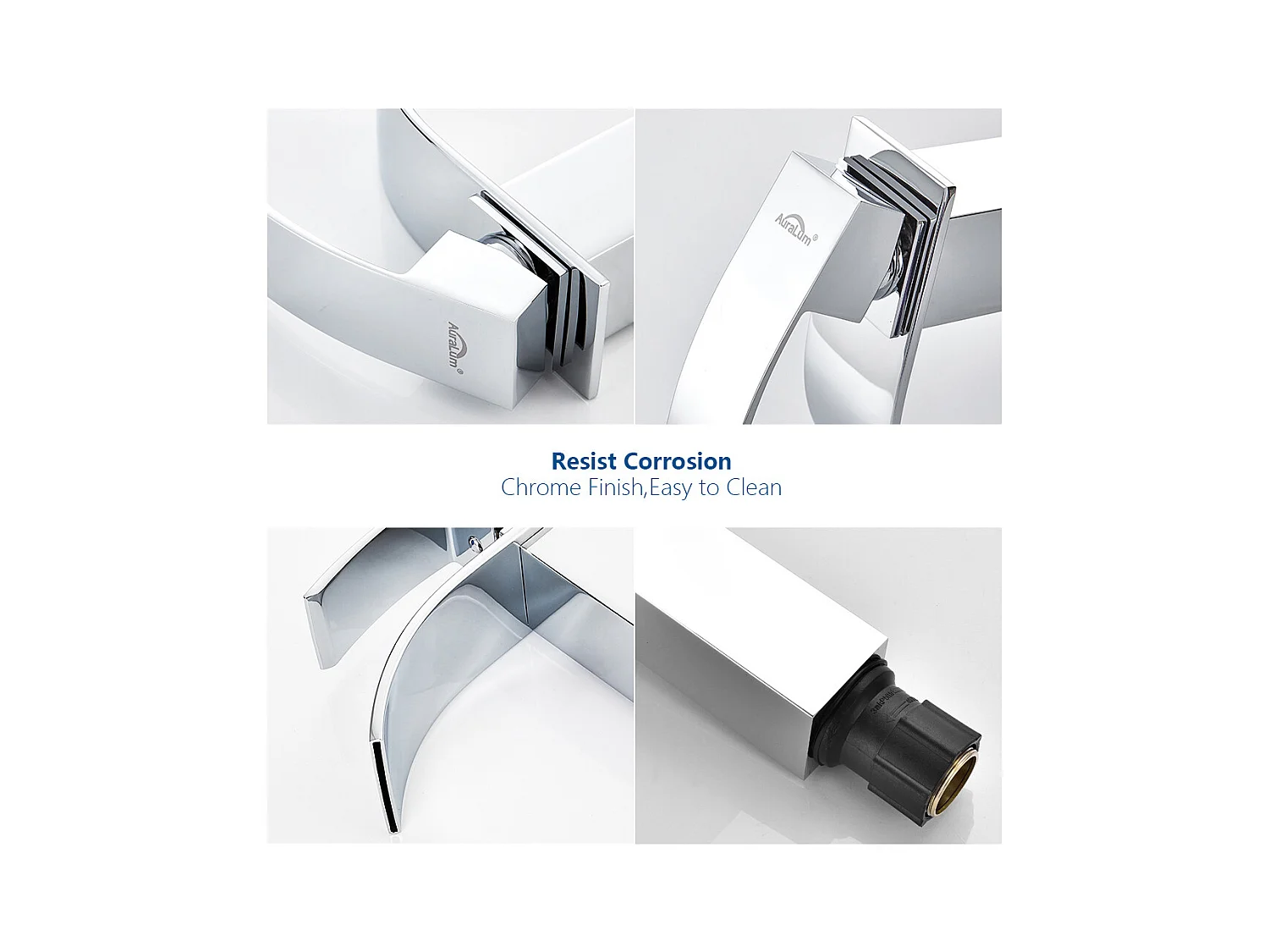 Cecipa max Grifo de baño Grifo de un Solo Orificio Mezclador de Lavabo en Cascada Grifo de Lavabo con Palanca única, Modelo UE