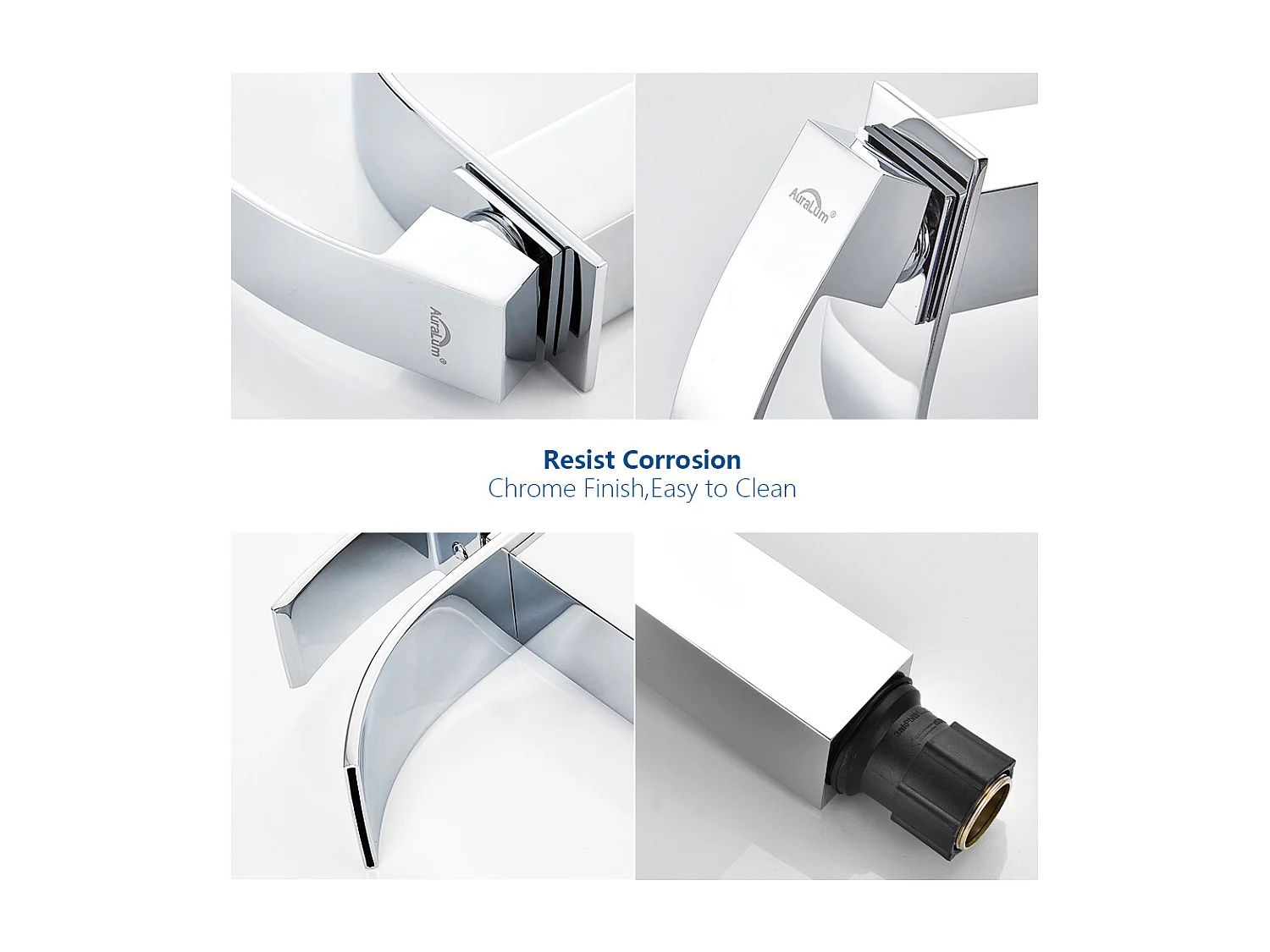 Cecipa max Grifo de baño Grifo de un Solo Orificio Mezclador de Lavabo en Cascada Grifo de Lavabo con Palanca única, Modelo UE