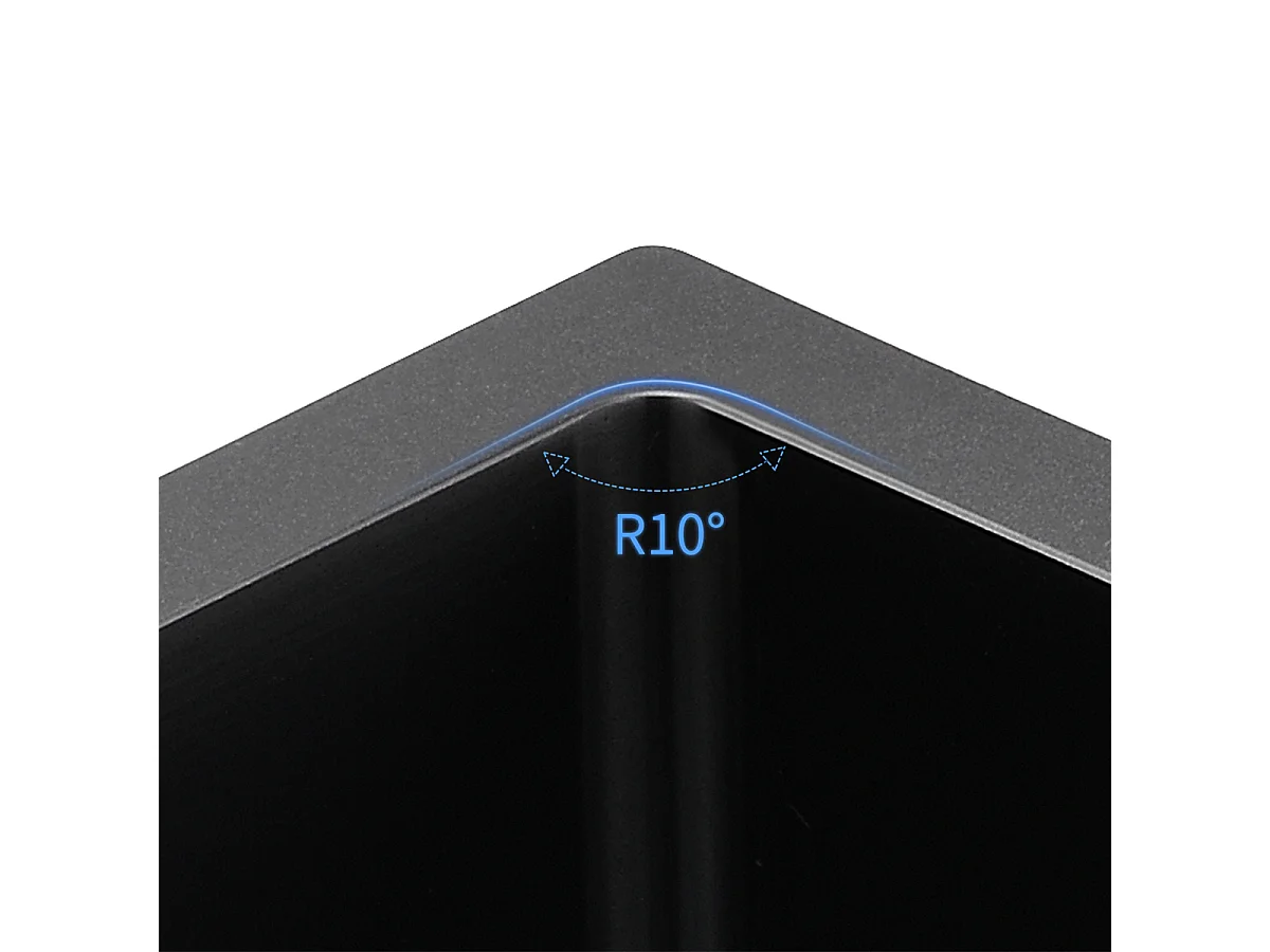 2en1 Évier Cuisine 2 Bacs,Noir,75x45x19cm,Encastré/ à Poser avec Distributeur Savon+Robinet Cuisine Douchette Extractible Gris Foncé