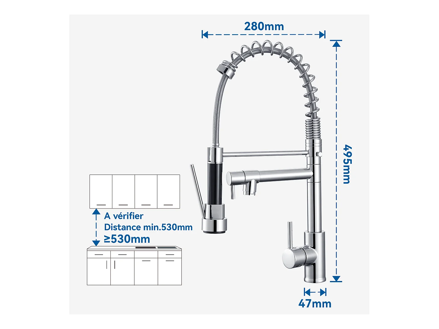 Auralum MAX Aanrecht 1 Bak Geborsteld RVS75*45*19CM-ÉViermet Opvouwbare Afdruiprek + 360° Draaibare Keukenkraan Uittrekbare Douche