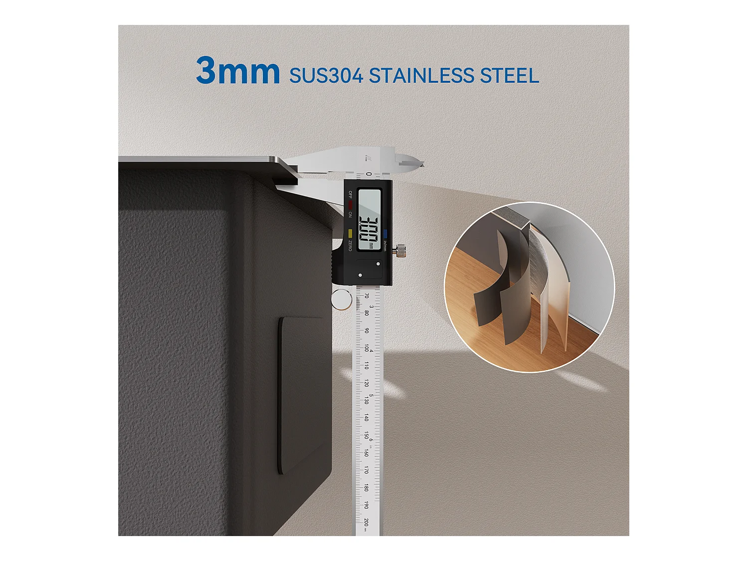 1 Becken Küchenspüle 44*49*20 CM, Küchenspüle mit Seifenspender, 304 Edelstahl, Unterbau-/Einbauspüle Spüle mit Wasserhahn-Montageloch