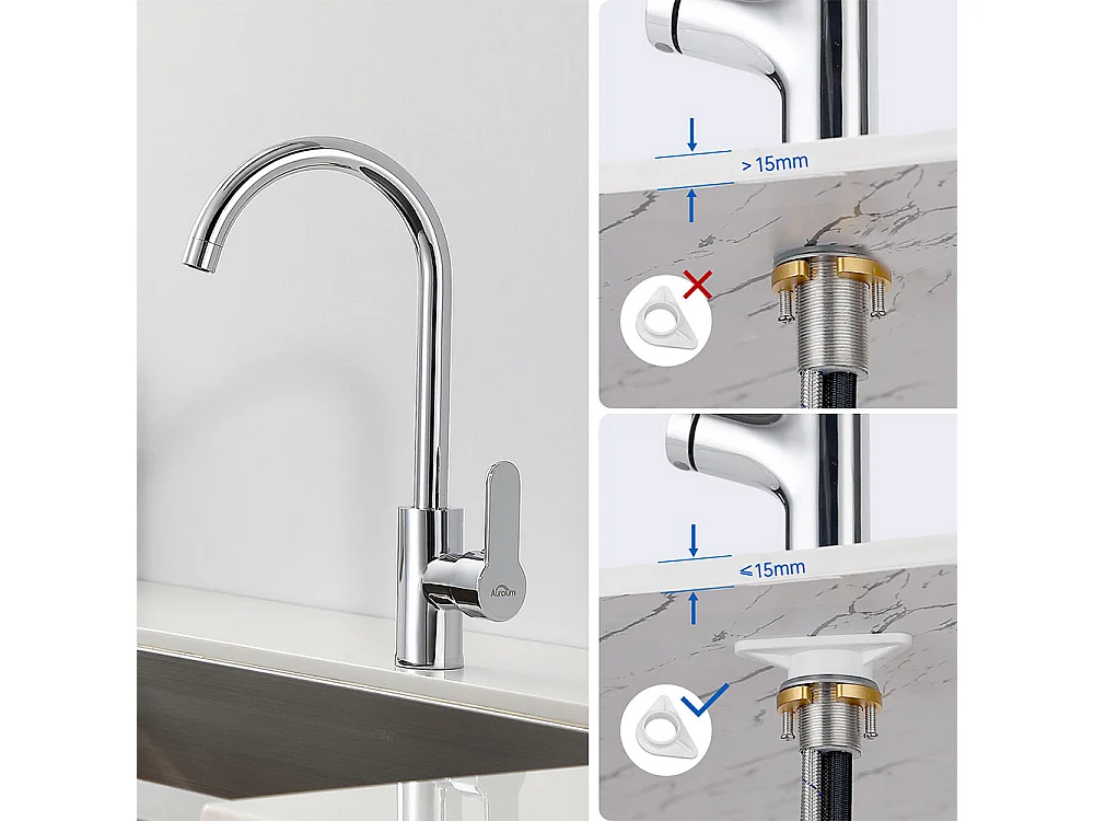 Évier Cuisine 2 Bac, Noir, 75x45x19cm,Encastré/à Poser avec Distributeur Savon+Robinet Cuisine Pivotant à 360° avec Eau Chaude/Froide, Chromé