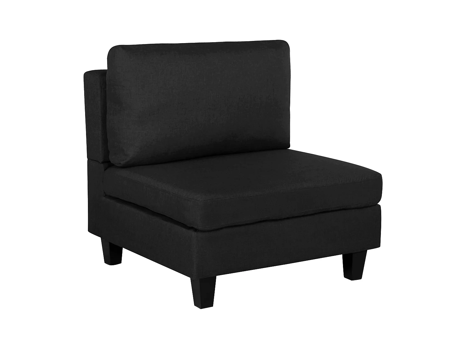 Module fauteuil FEVIK Tissu Noir