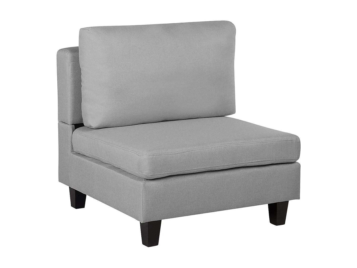 Modernes Sesselmodul zum Sofa mit Polsterbezug in Hellgrau Fevik