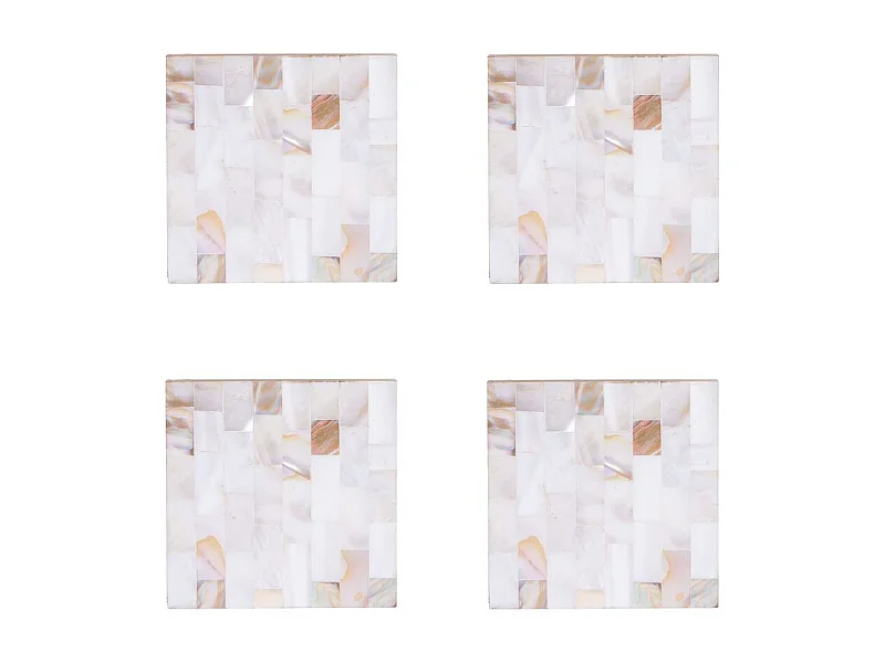 Coffret de 4 dessous de verre Posidonie