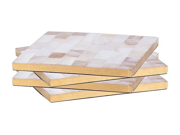 Coffret de 4 dessous de verre Posidonie