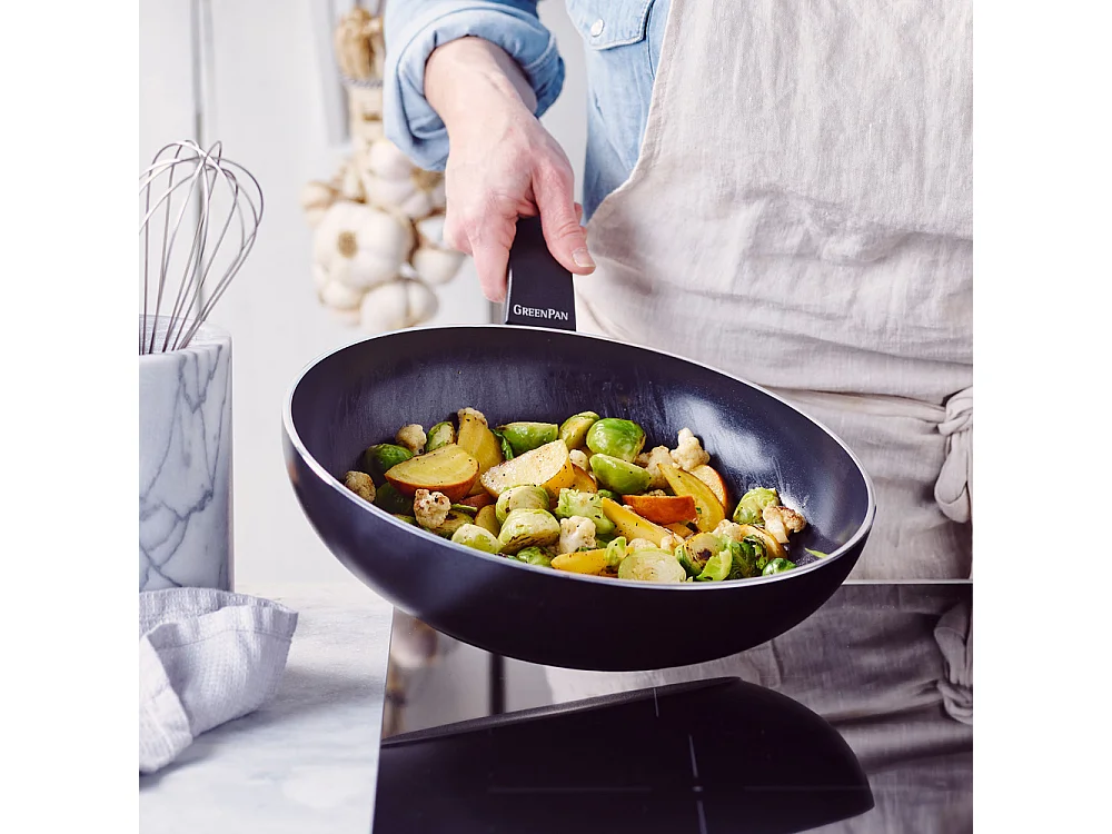 Wok 28 cm aluminium revêtement céramique - Essence