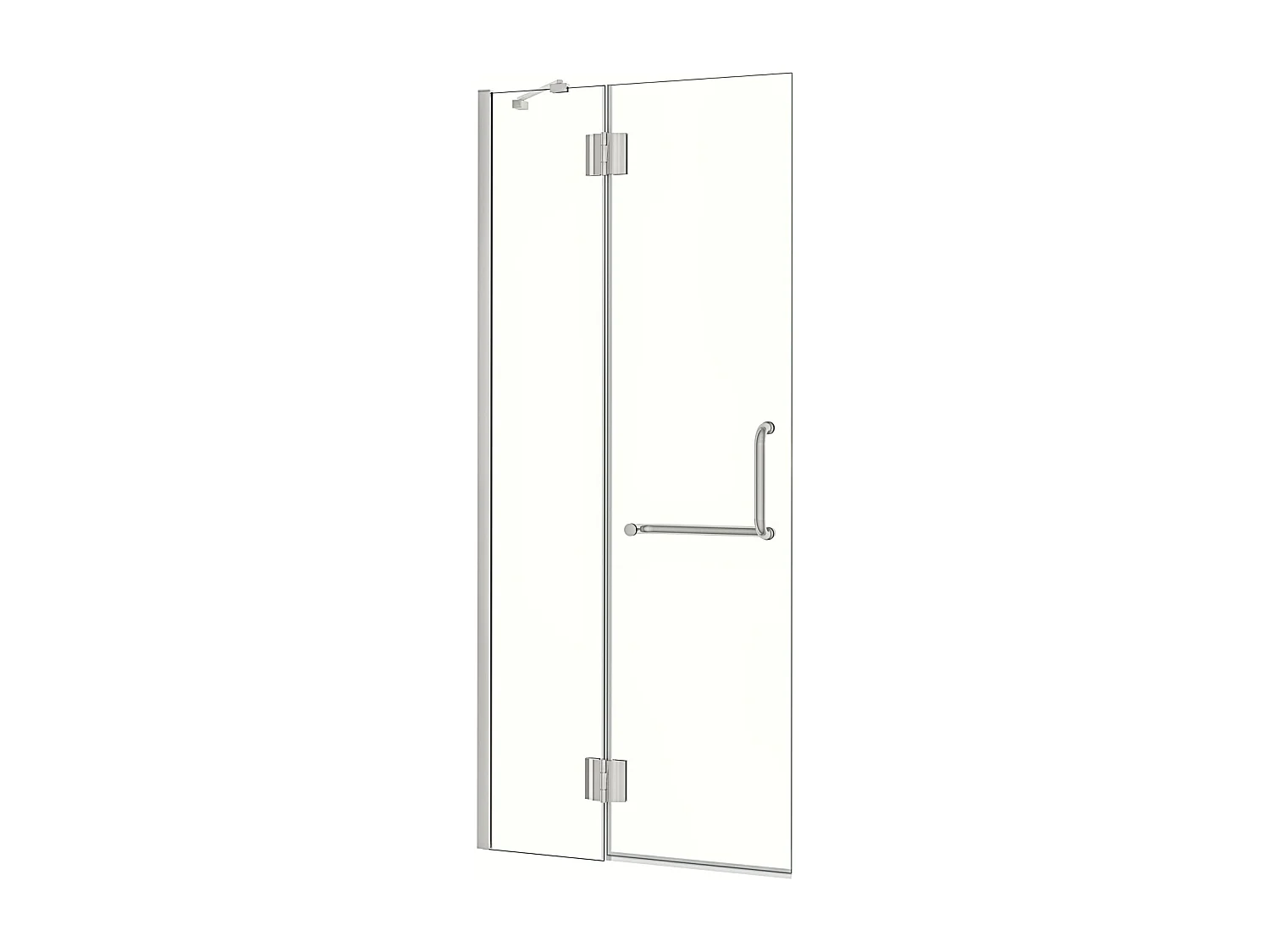 AICA Walk in Frontal Abatible Perfil Cromado Vidrio Antical 8mm (756-776)x1900mm