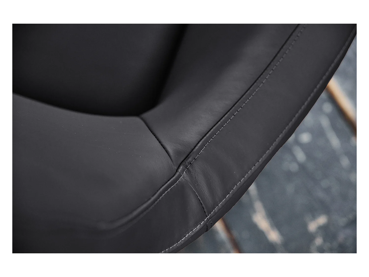 Relaxliege - Schwarz Leder - CAVAL