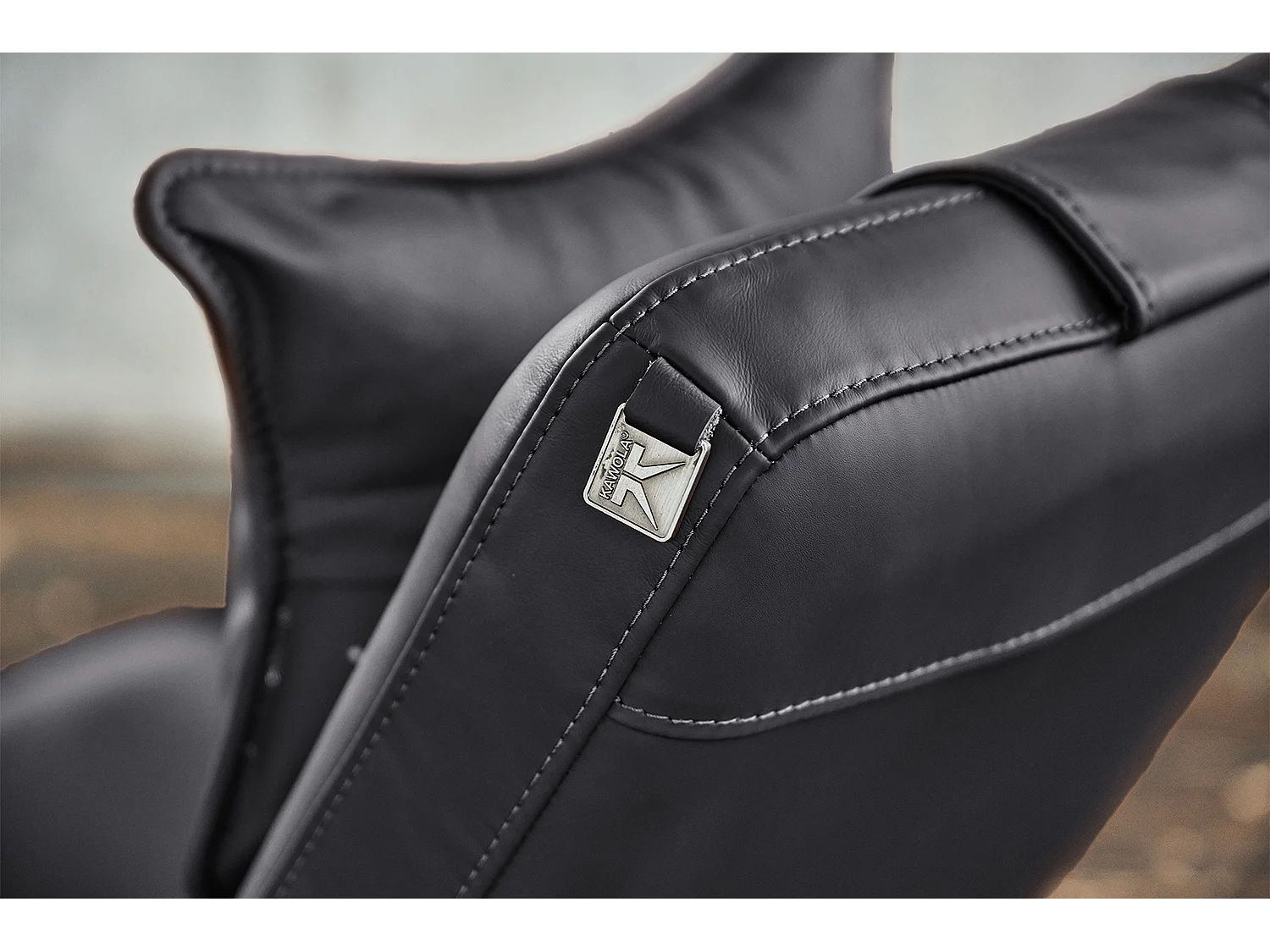 Chaise longue - Nero pelle - CAVAL