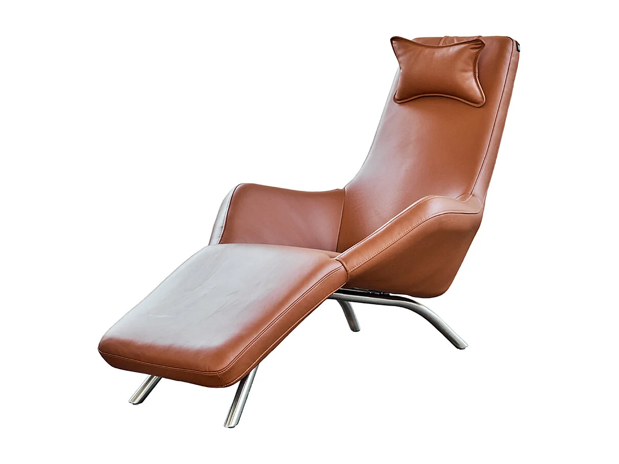 Relaxliege - Braun Leder - CAVAL