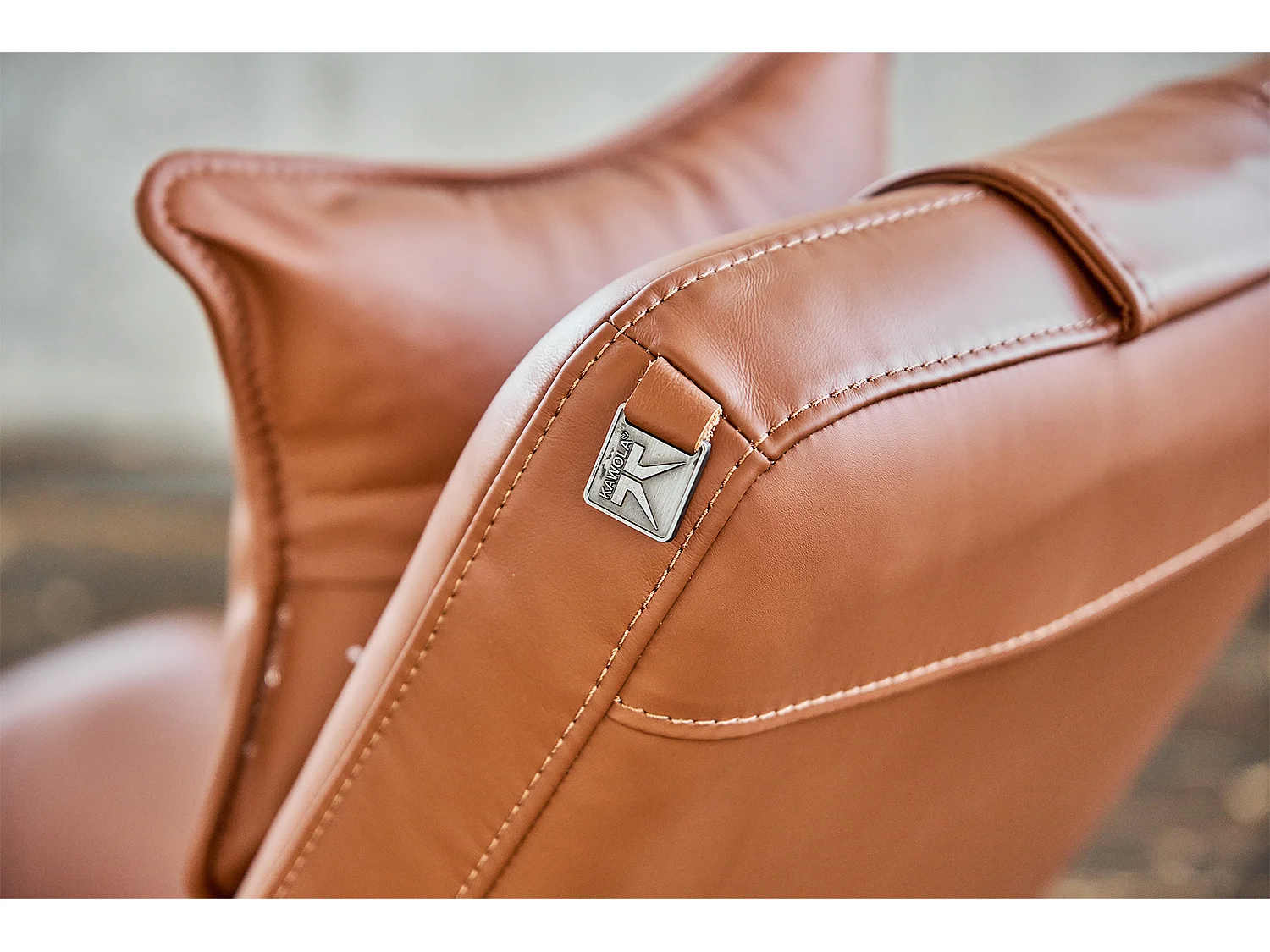 Relaxliege - Braun Leder - CAVAL