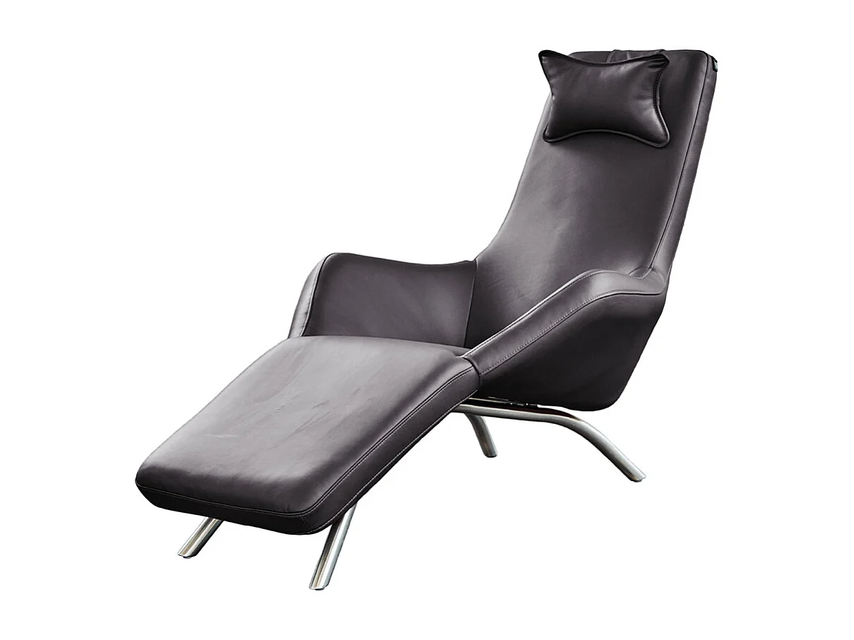 Chaise longue - Grigio pelle - CAVAL