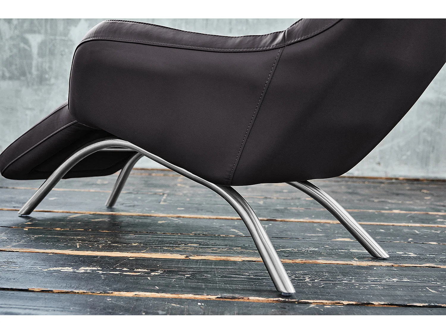 Chaise longue - Grigio pelle - CAVAL