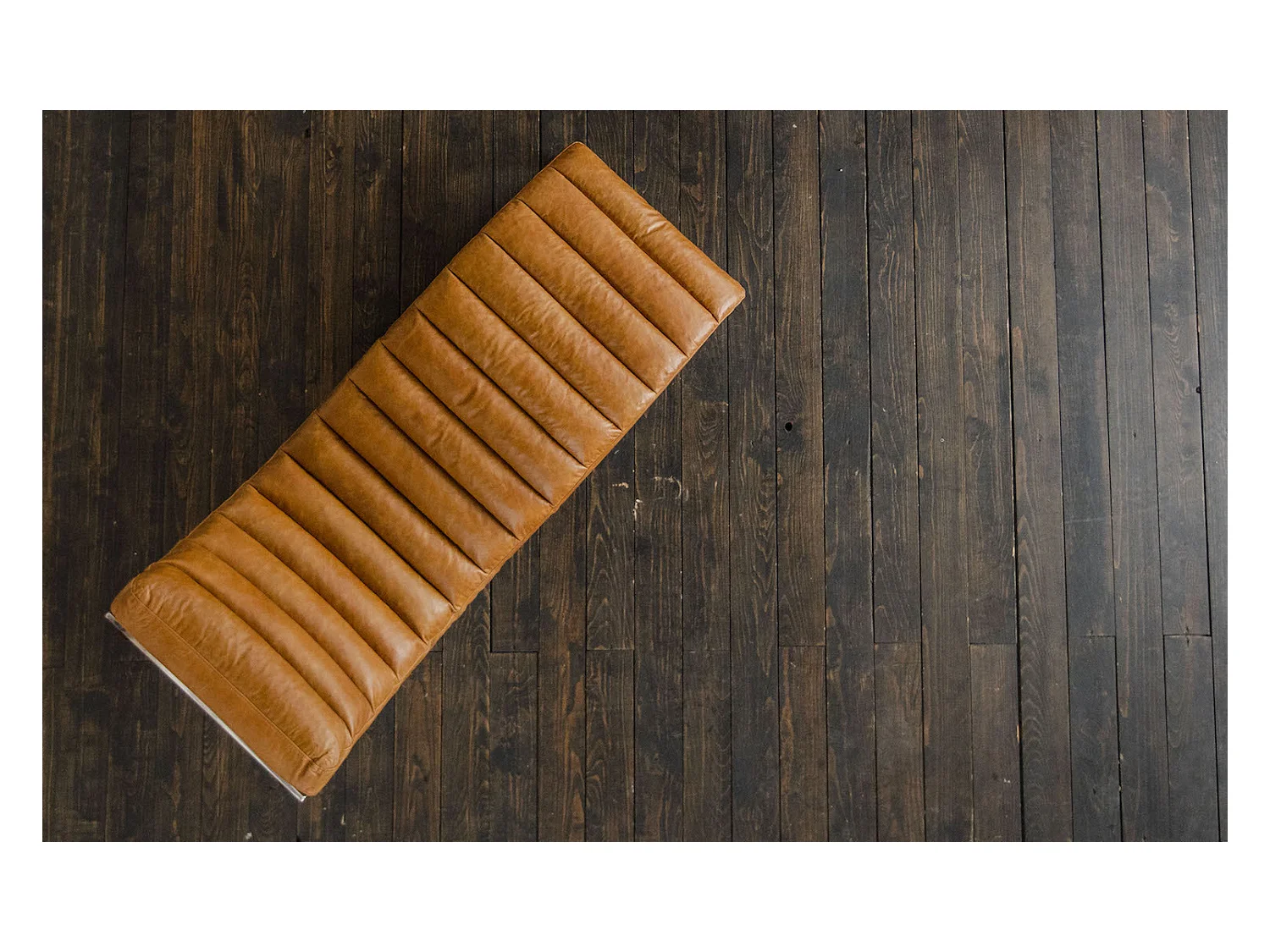 Fauteuil - marron cuir - SIRY
