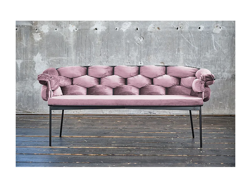 Sitzbank - Pink Velvet - MONTY