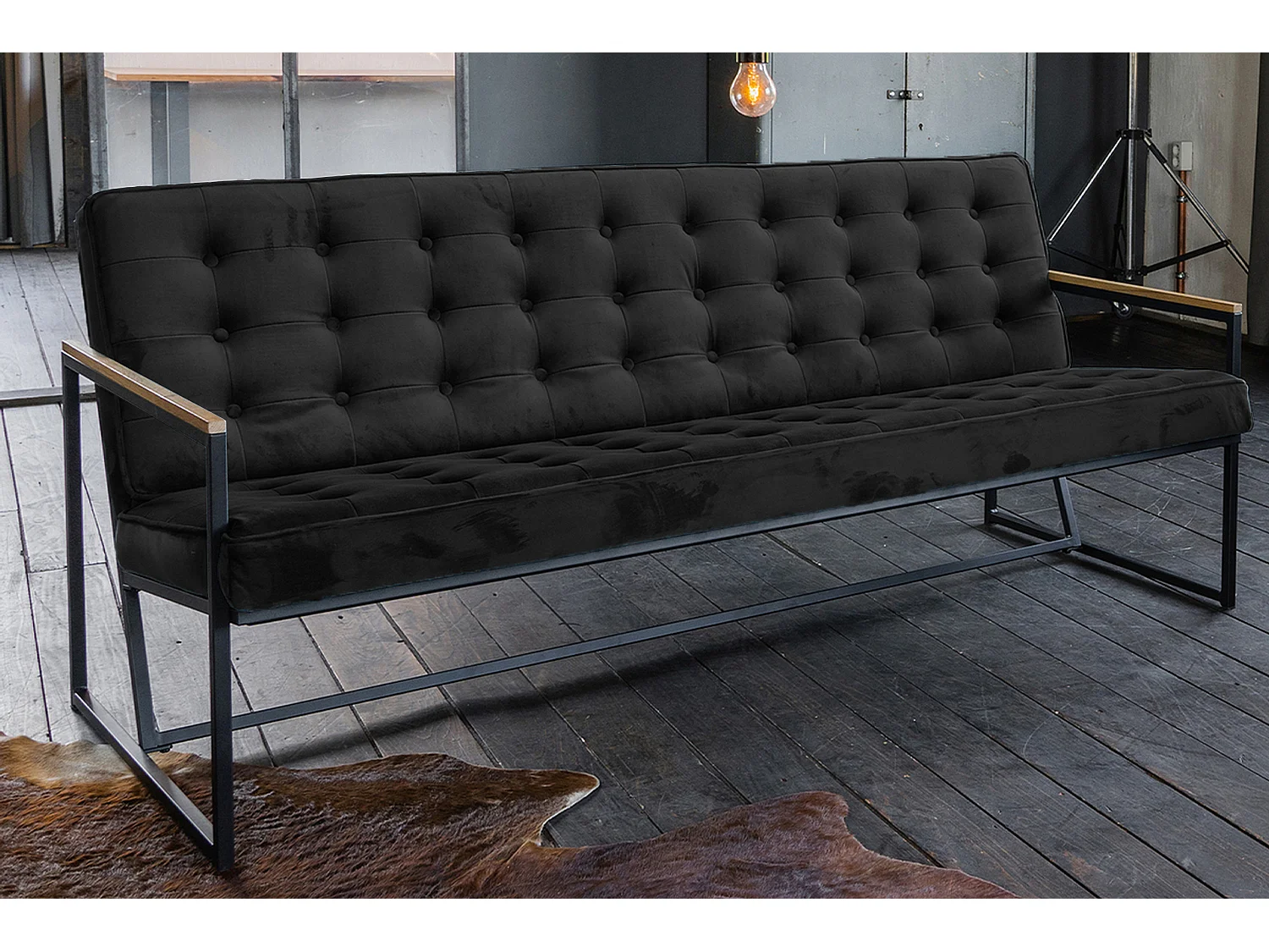 Banco - Negro terciopelo - ARLY