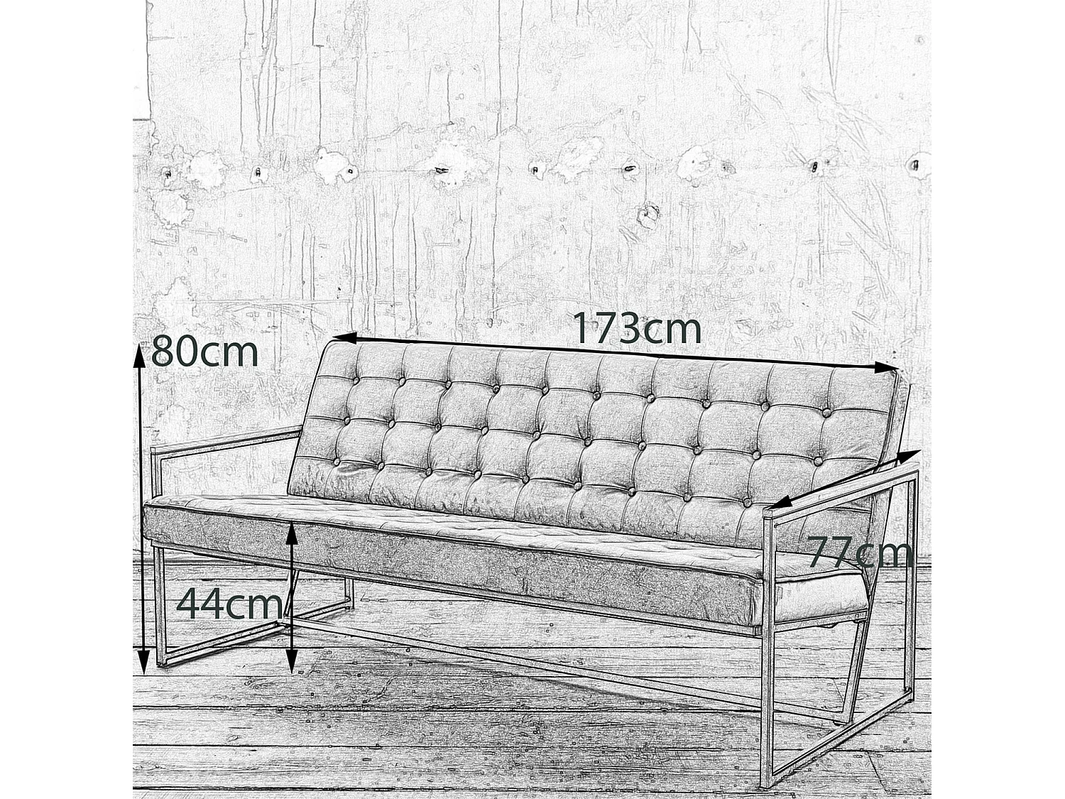 Banco - Negro terciopelo - ARLY
