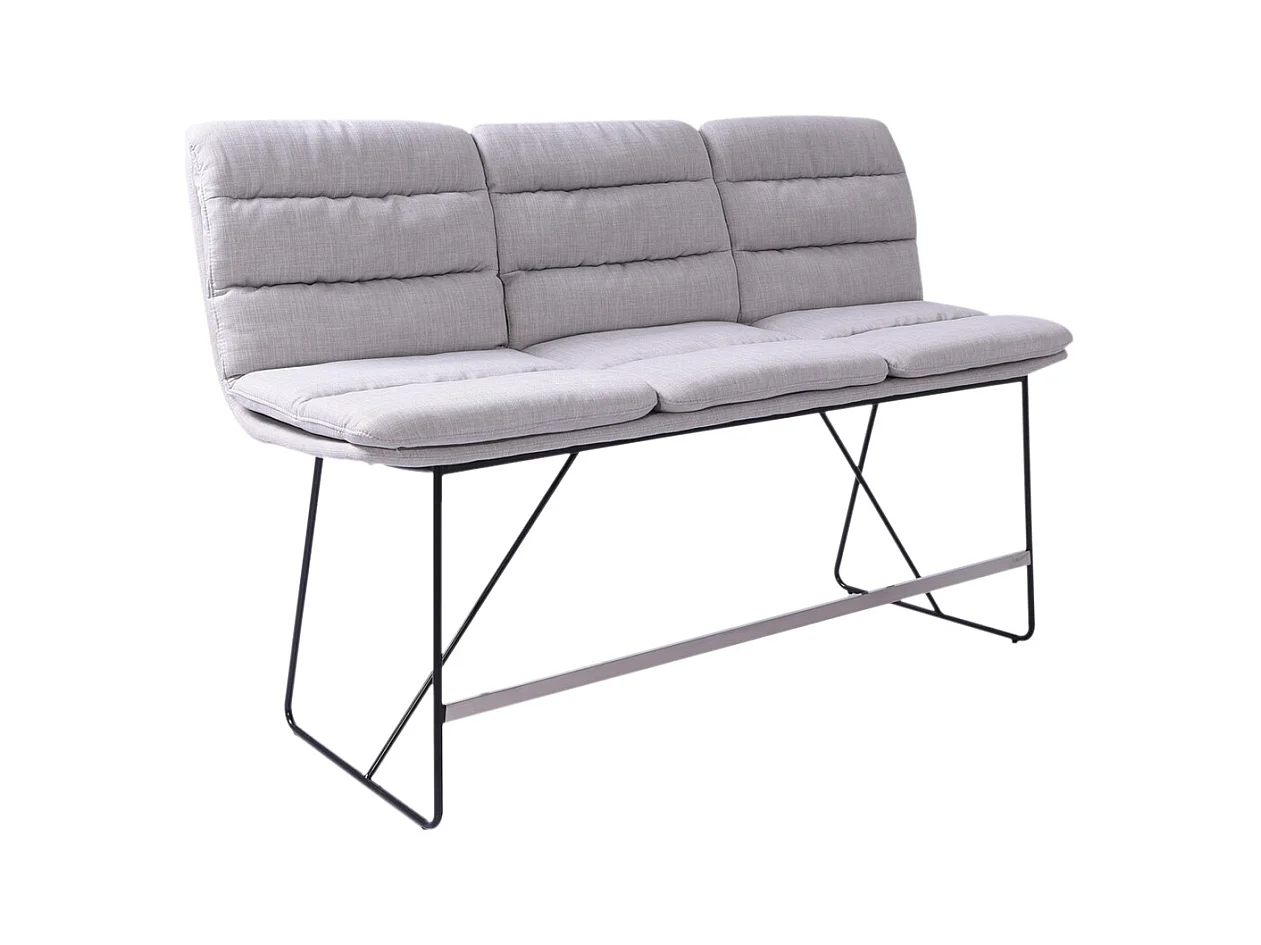 Thekenbank - Hellgrau Webstoff - VINCE