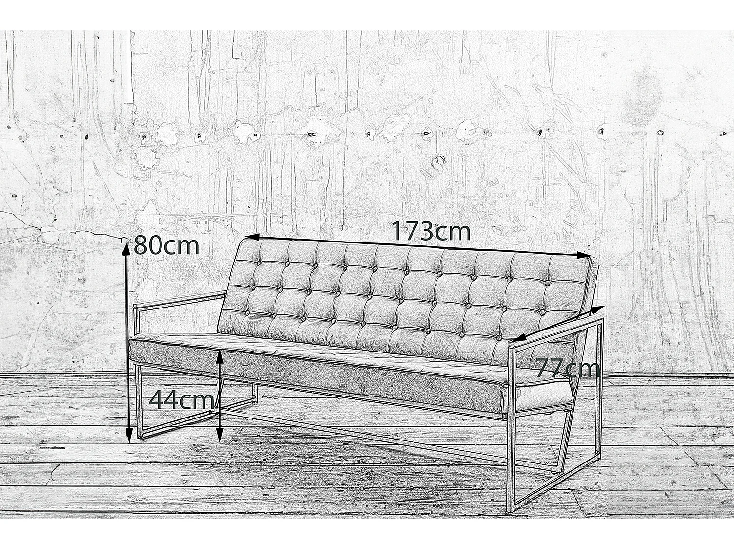 Banquette - Pétrole Velours - ARLY