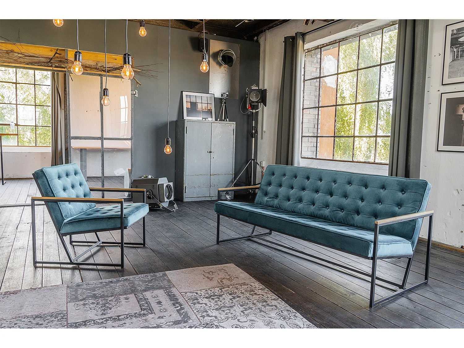 Banquette - Pétrole Velours - ARLY