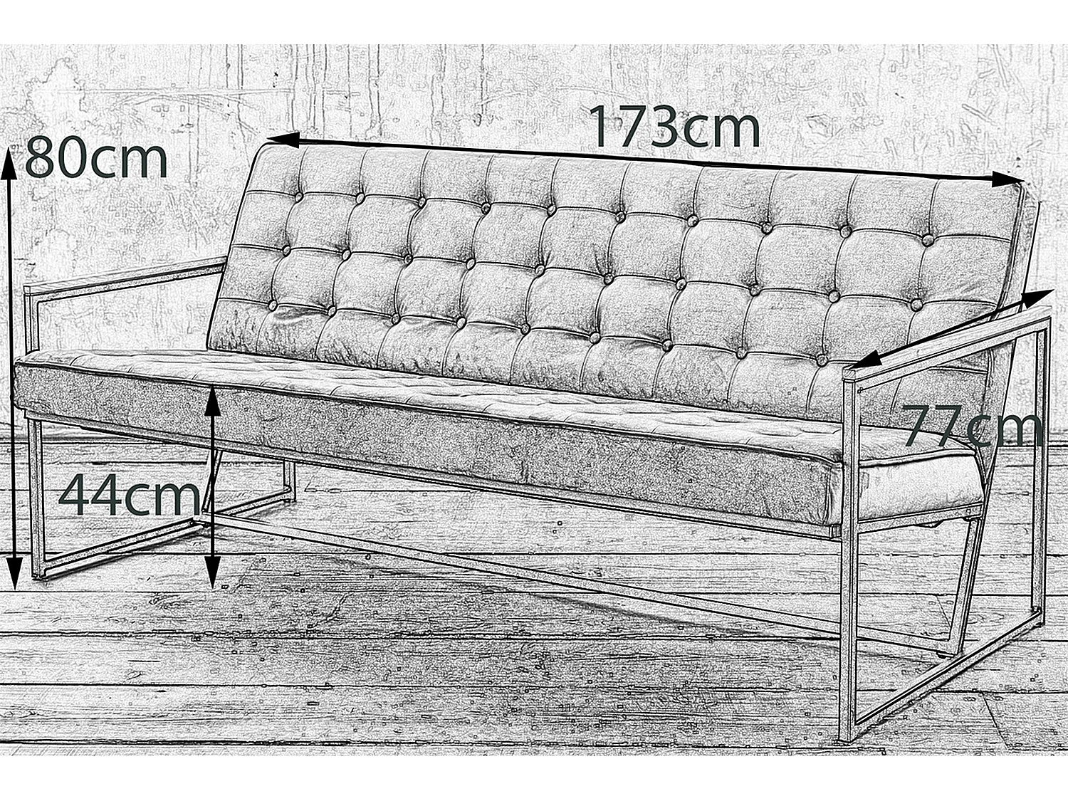 Banco - Gris terciopelo - ARLY