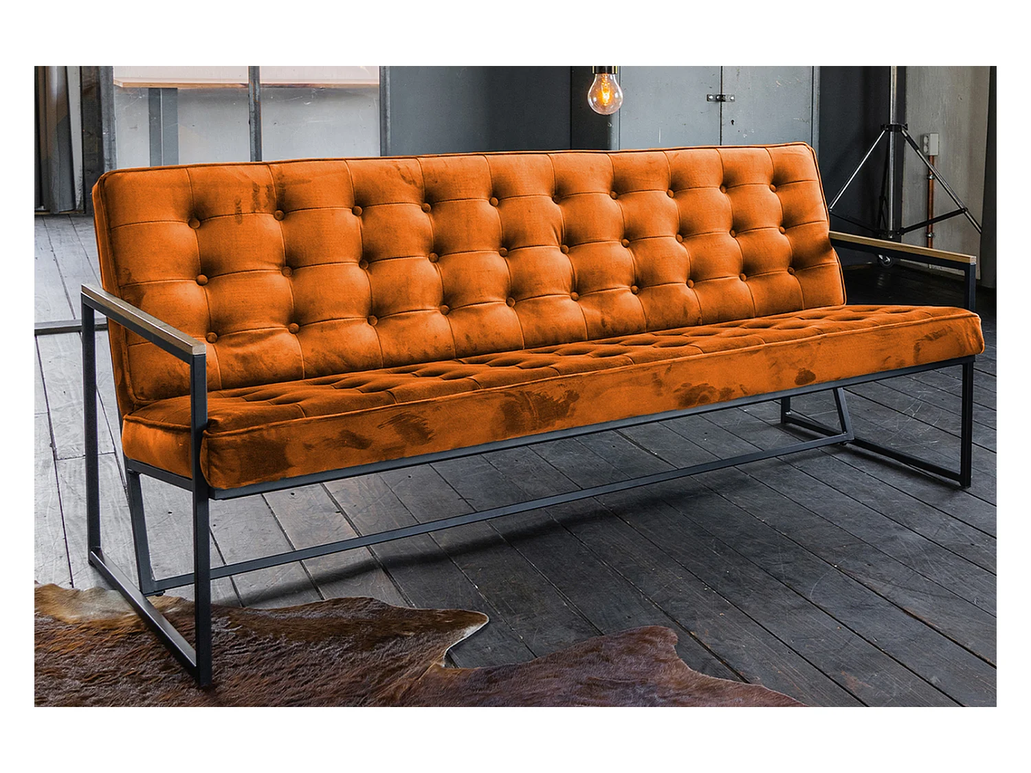 Banquette - Orange Velours - ARLY