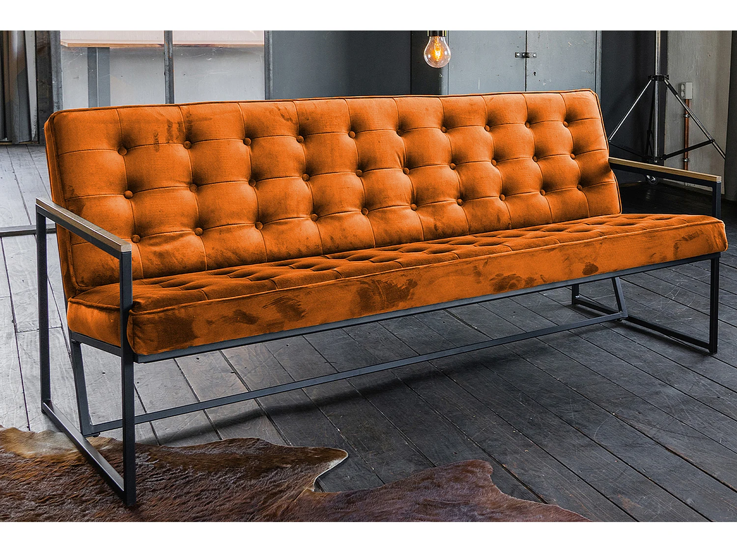 Banquette - Orange Velours - ARLY