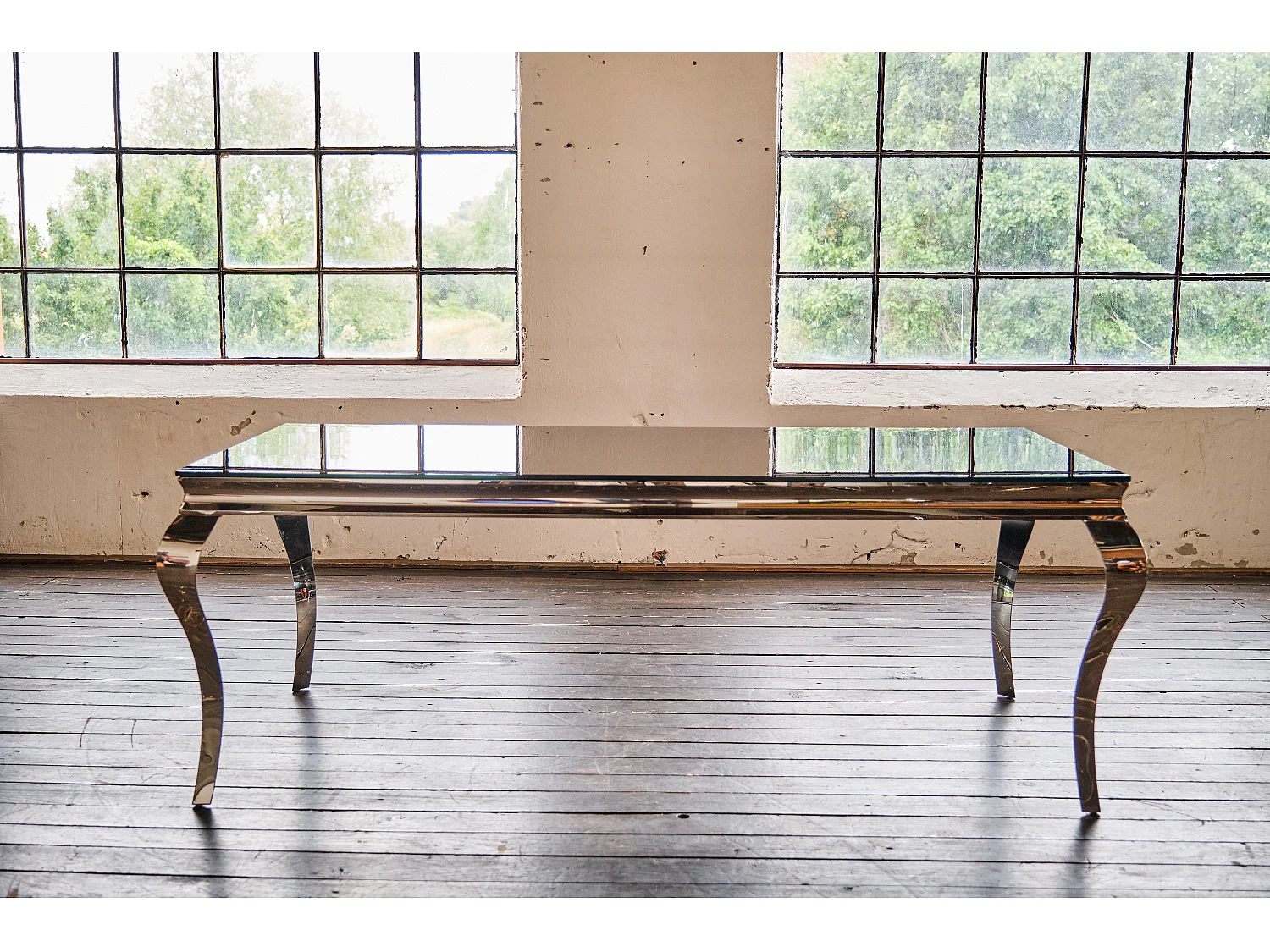 Esstisch - Schwarz Glas - 200 x 100 cm - AMARA