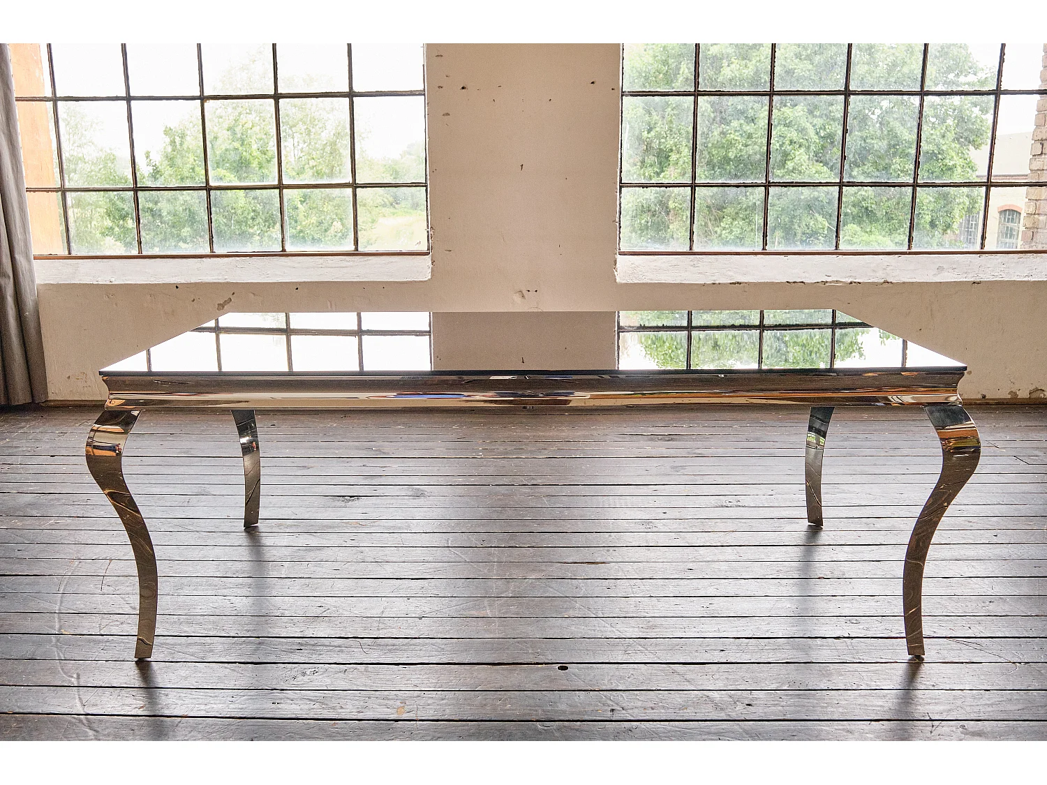 Esstisch - Schwarz Glas - 200 x 100 cm - AMARA