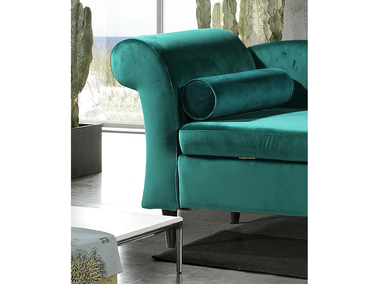 Relaxligstoel - Groen Fluweel - SARAH