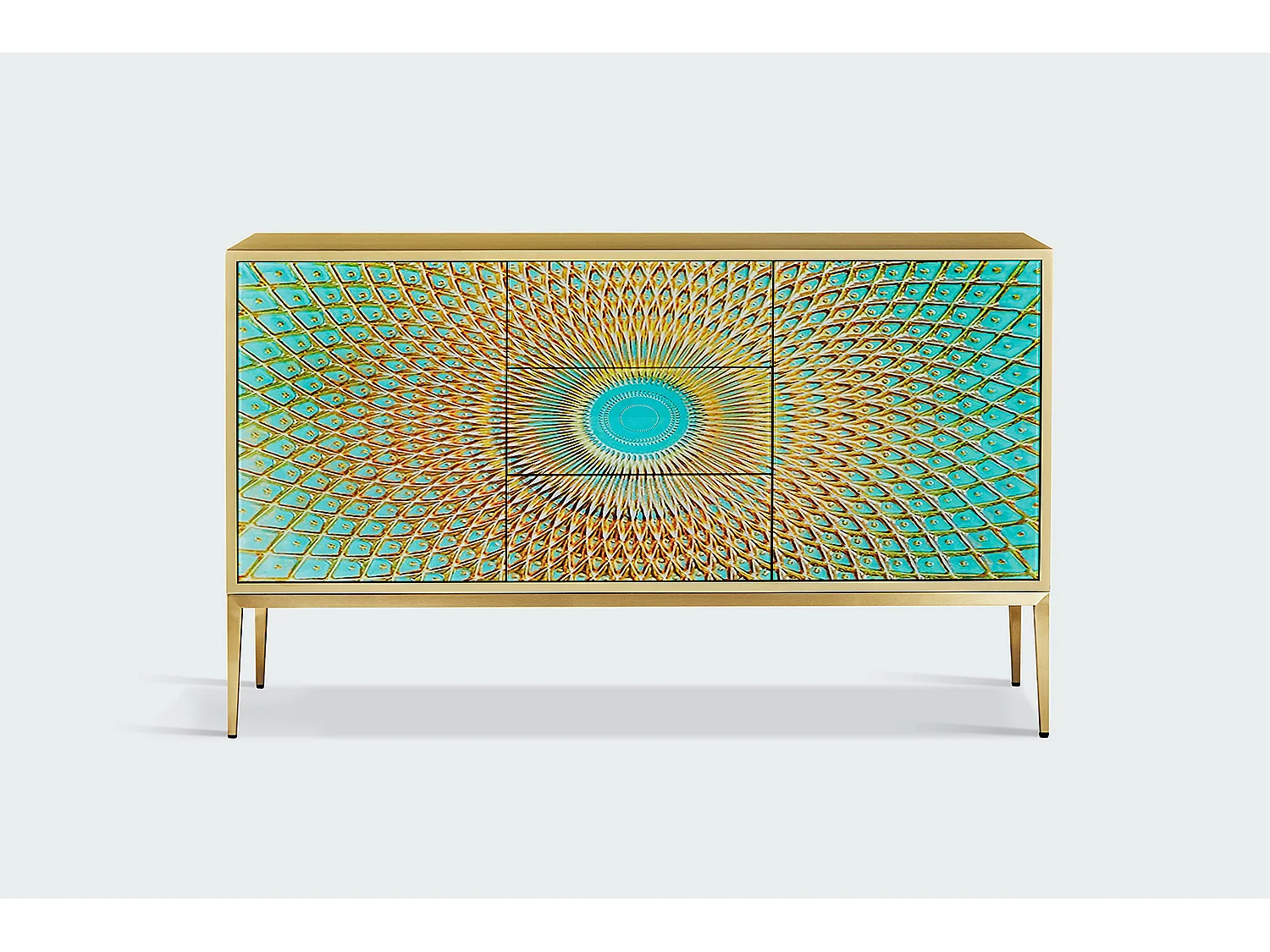 Sideboard - Grün Holz - LAGO