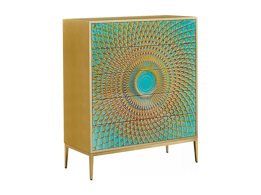 Highboard - Grün Holz - LAGO