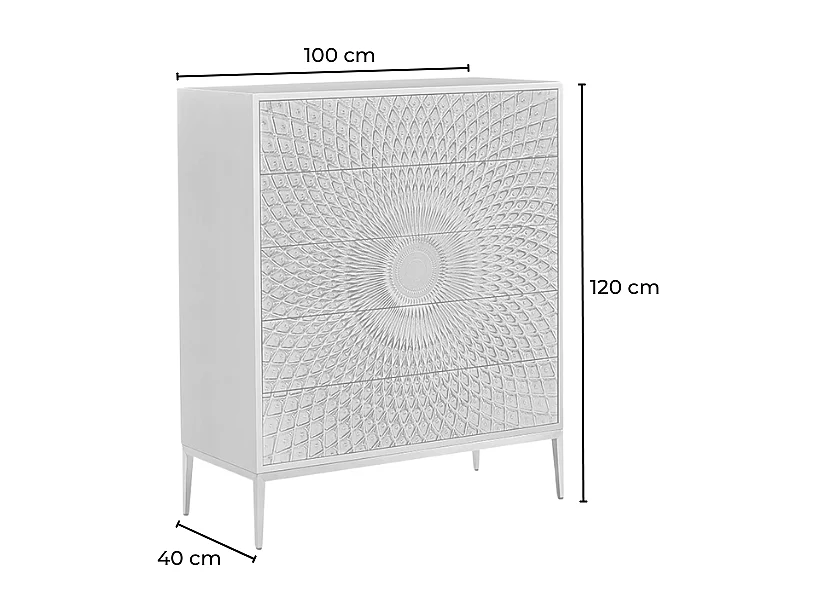 Highboard - Grün Holz - LAGO