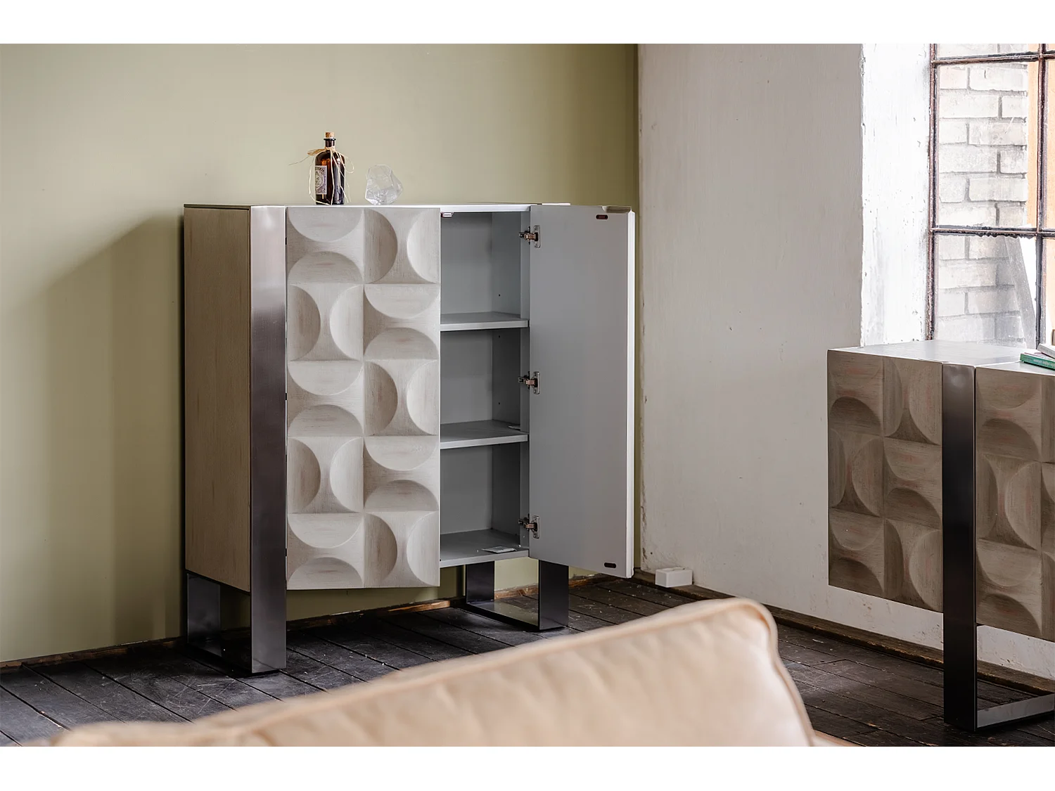 Lavagna - Grigio Legno, metallo - MARGO