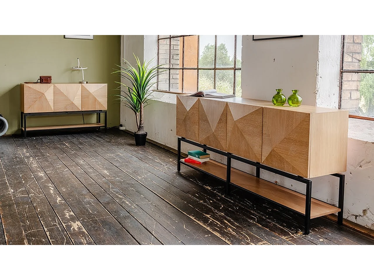 Dressoir - Bruin Hout - ANJO