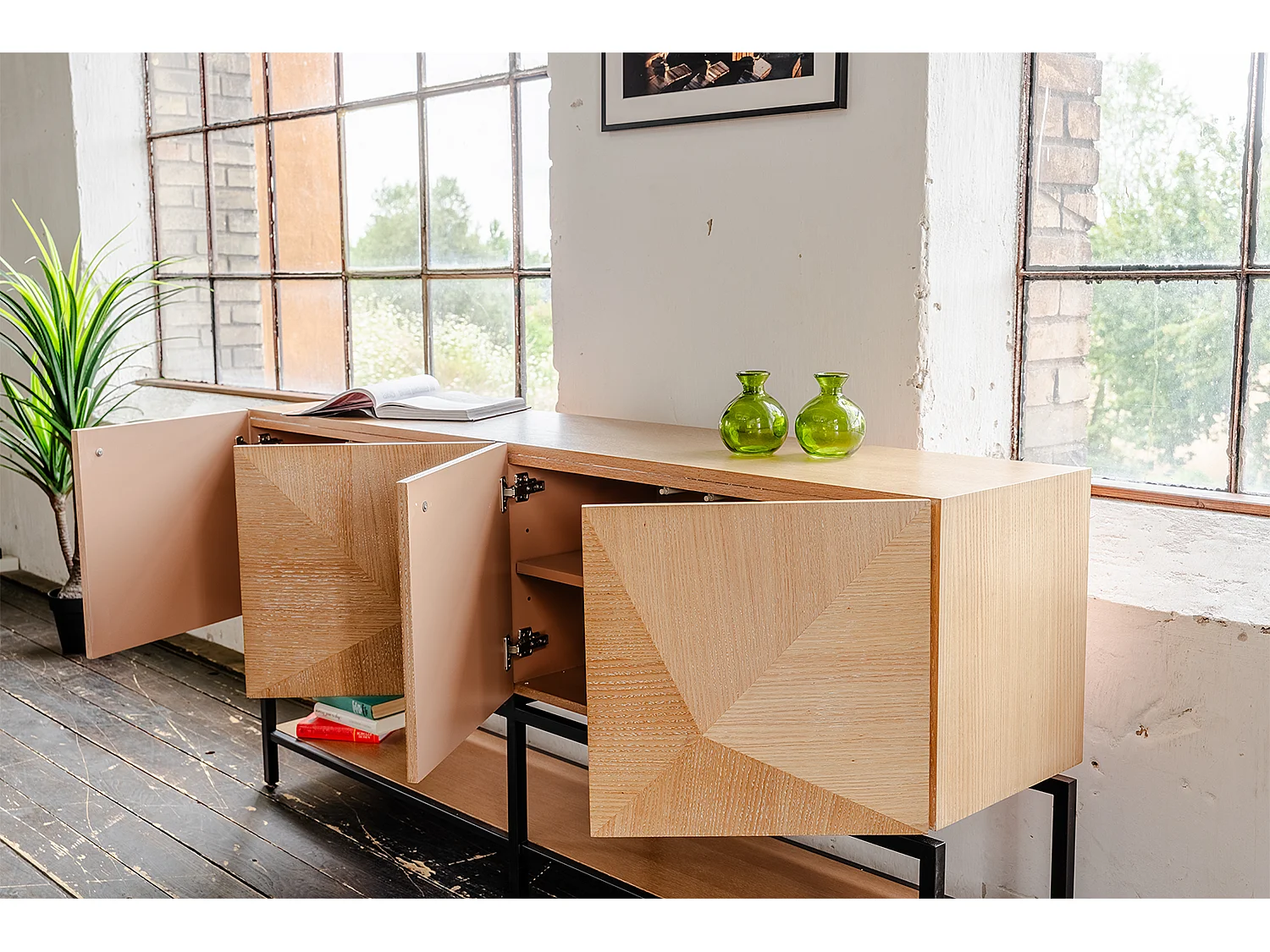 Dressoir - Bruin Hout - ANJO