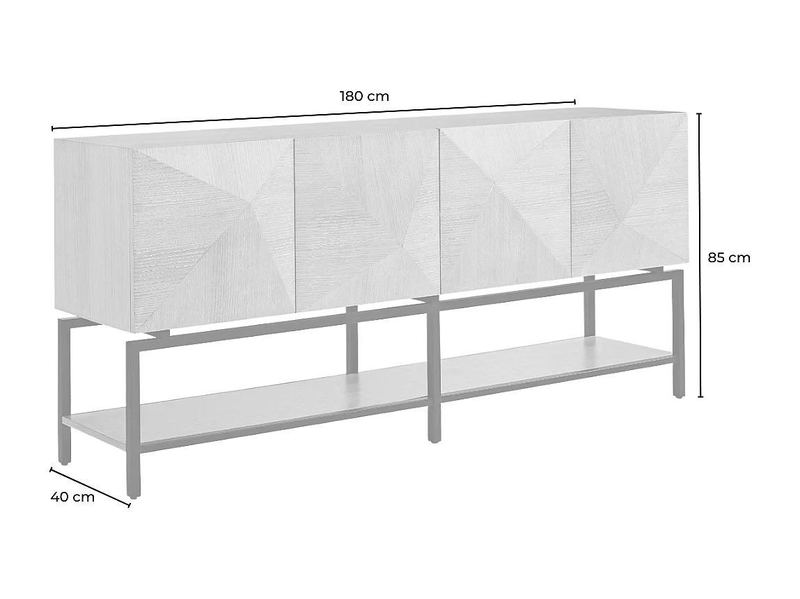 Dressoir - Bruin Hout - ANJO