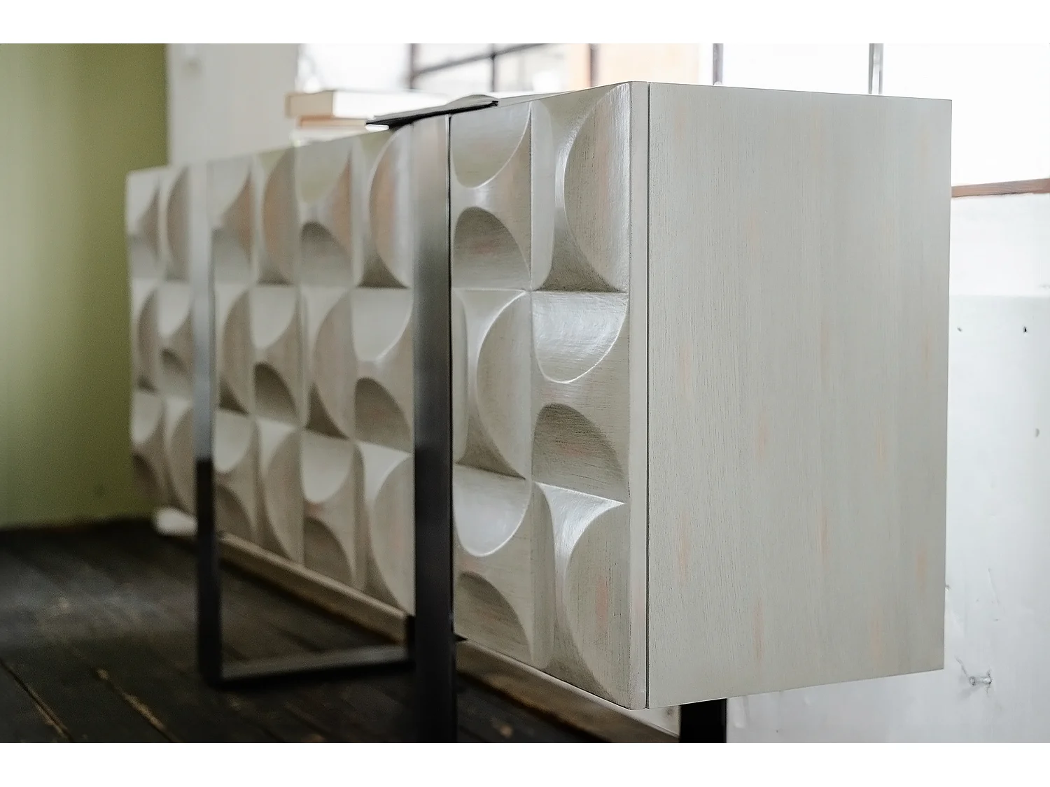 Credenza - Grigio Legno, metallo - MARGO