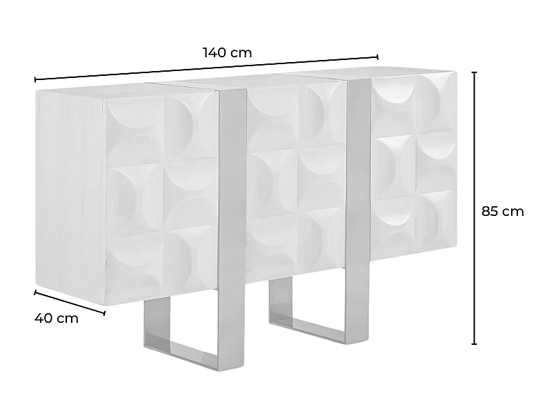 Dressoir - Grijs Hout - MARGO